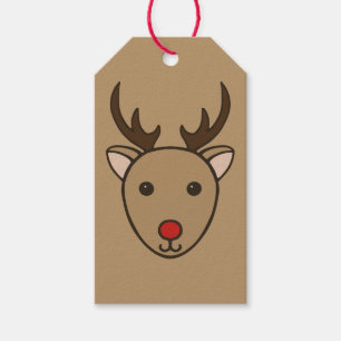 Étiquettes-cadeau Balises cadeaux classiques Reindeer de Noël
