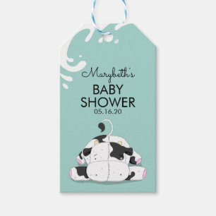 Étiquettes-cadeau Balises cadeaux de Baby shower de petite vache