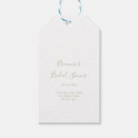 Balises cadeaux de Fête des mariées minimaliste Go
