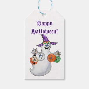 Étiquettes-cadeau Balises cadeaux de Ghost Halloween