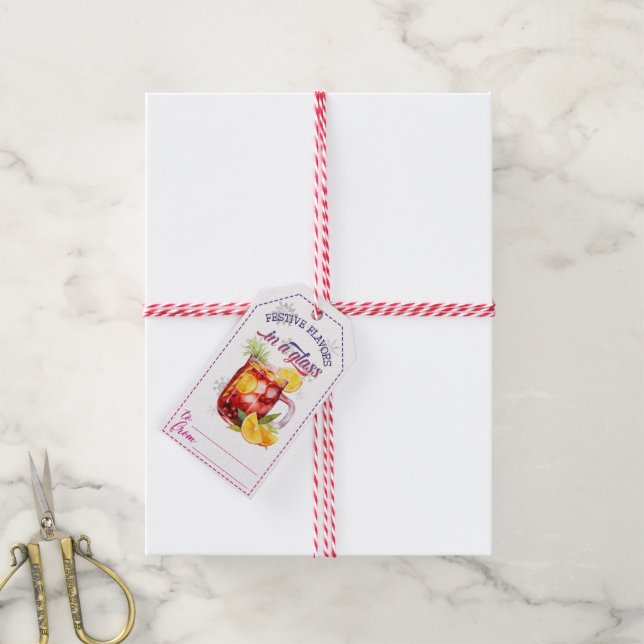 Étiquettes-cadeau Balises cadeaux de Noël (Avec de la ficelle)