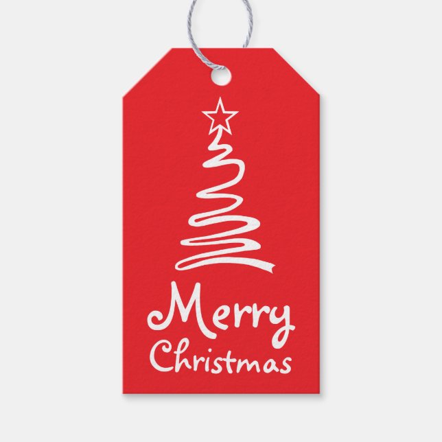 Étiquettes-cadeau Balises cadeaux de Noël magique (Devant)