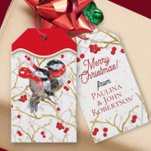 Balises cadeaux de Noël personnalisées