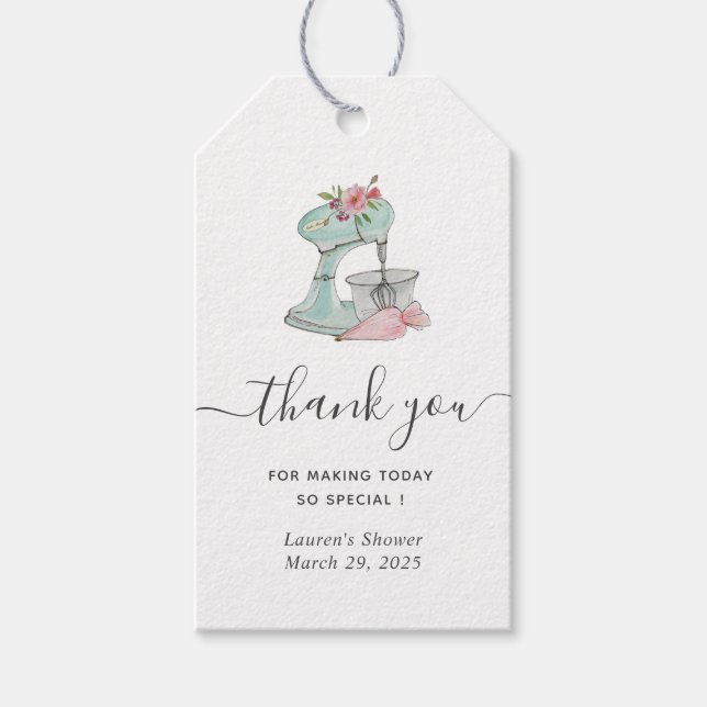 Étiquettes-cadeau Balises cadeaux Fête des mariées de gâteau (Devant)