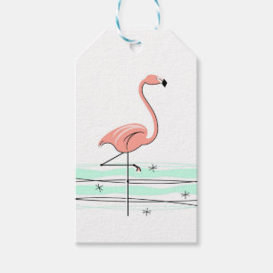 Étiquettes-cadeau Balises cadeaux Flamant rose