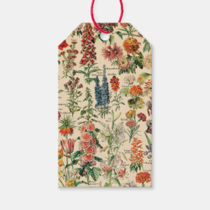 Étiquettes-cadeau Balises cadeaux Fleurs vintages