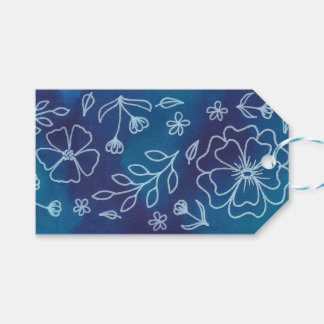 Étiquettes-cadeau Balises cadeaux florales dynamiques