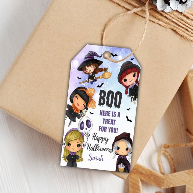 Étiquettes-cadeau Balises cadeaux Halloween BOO (BOO Halloween Gift Tags)