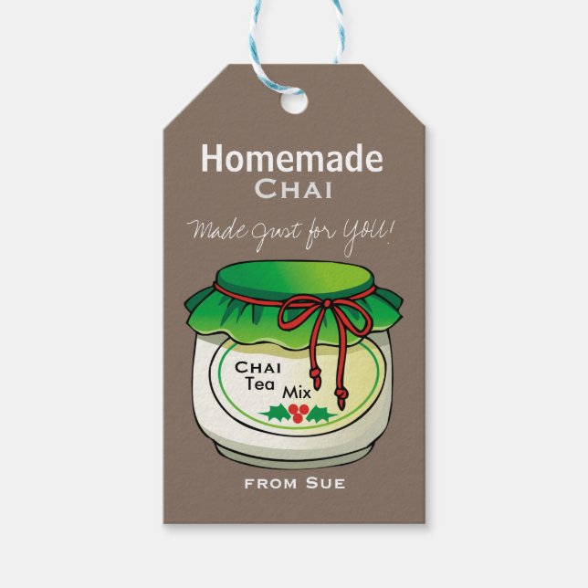 Étiquettes-cadeau Balises cadeaux maison Chai Tea Mix (Devant)