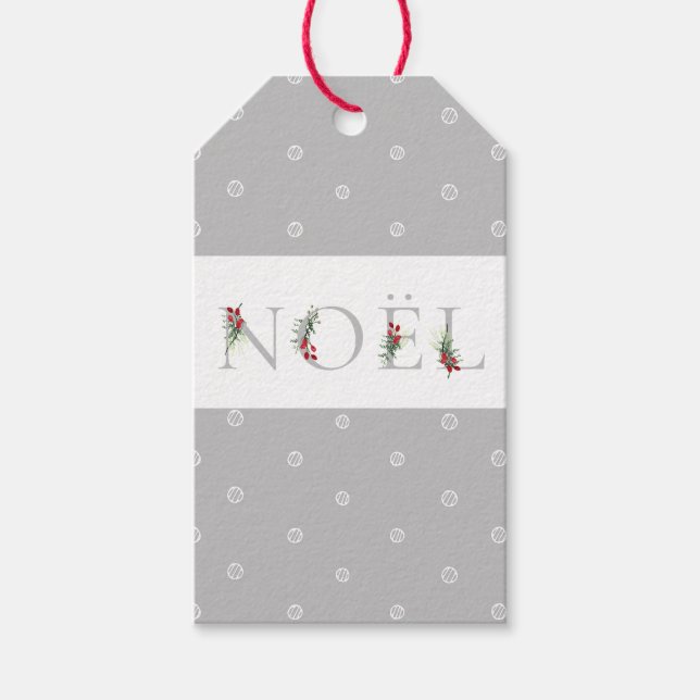Étiquettes-cadeau Balises cadeaux NOEL vert botanique (Devant)