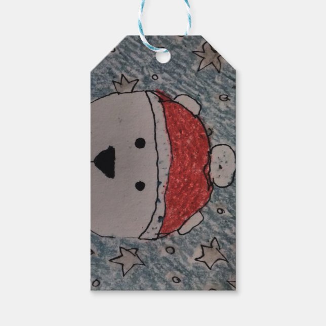 Étiquettes-cadeau Balises cadeaux Ours Polaires (Devant)