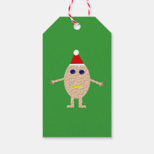 Étiquettes-cadeau Balises cadeaux personnalisées Oeuf de Noël amusan