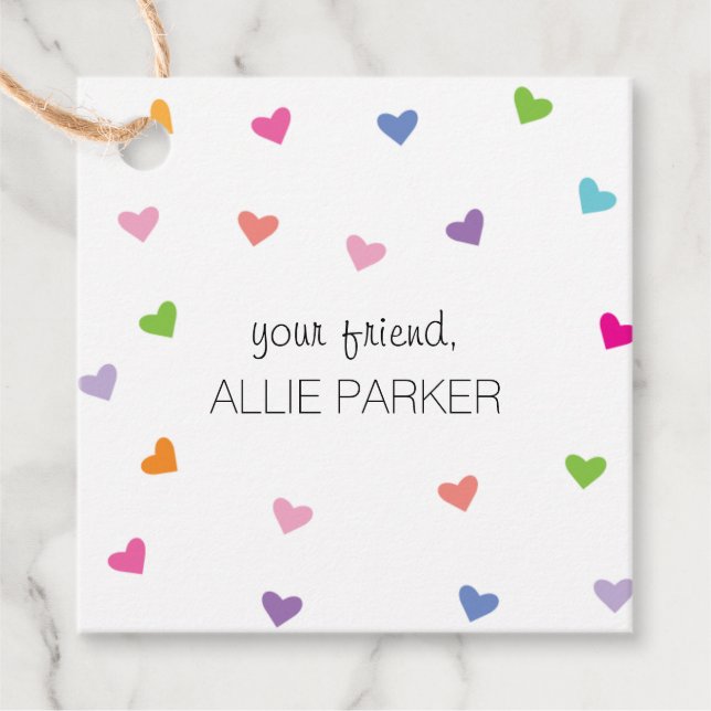 Étiquettes Cadeau Balises cadeaux pour enfants - Votre ami (Devant)