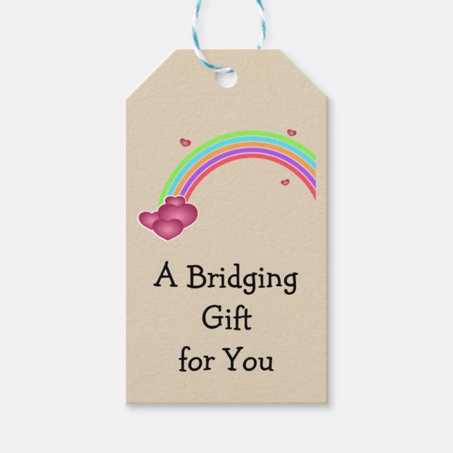 Étiquettes-cadeau Balises cadeaux pour fille scout Bridging (Devant)
