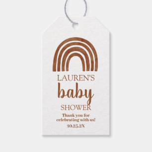 Étiquettes-cadeau Balises-cadeaux pour le baby shower arc-en-ciel de