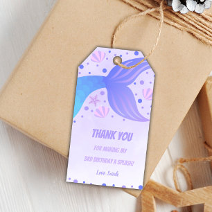 Étiquettes-cadeau Balises-cadeaux Purple Mermaid