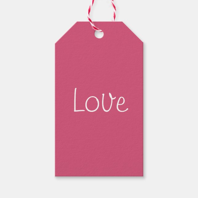 Étiquettes-cadeau Balises de cadeaux d'amour (Devant)