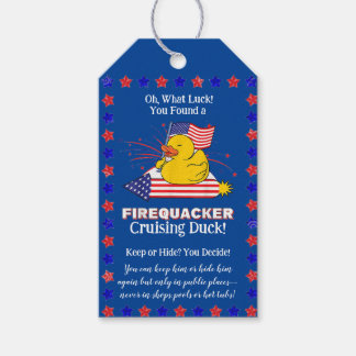 Étiquettes-cadeau Balises de canard de croisière