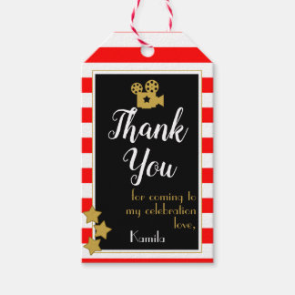 Étiquettes-cadeau Balises de favori de la partie hollywoodienne