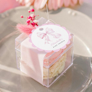 Étiquettes Cadeau Balises de préférence Baby shower de la flèche ros