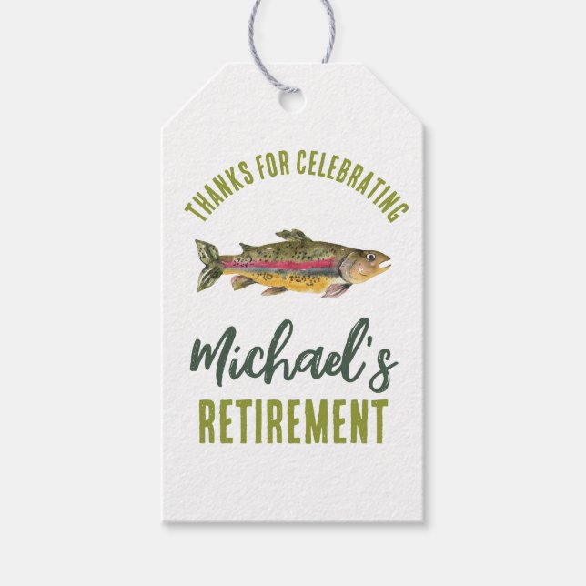 Étiquettes-cadeau Balises de retrait de pêche (Devant)