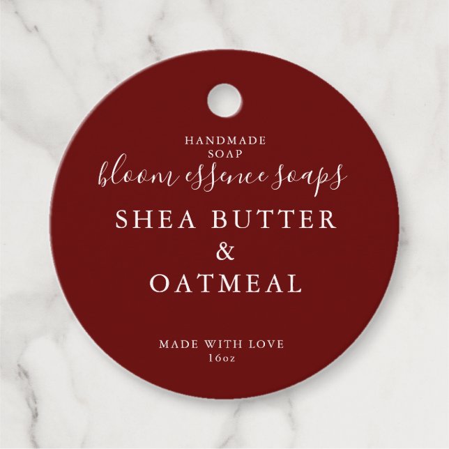 Étiquettes Cadeau Balises de savon (Devant)
