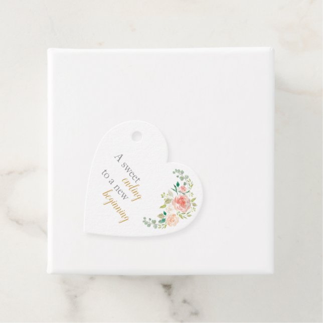Étiquettes Cadeau Balises des faveurs de mariage | Roses bleus (En situation)