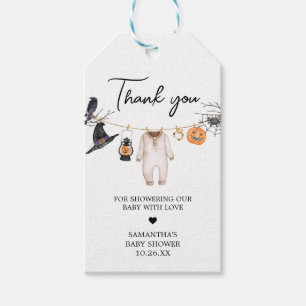 Étiquettes-cadeau Balises du Baby shower Little Boo Halloween Favori