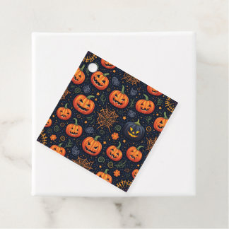 Étiquettes Cadeau Balises Faveur Carré Halloween