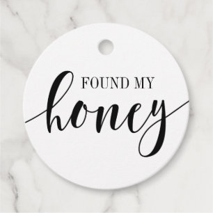 Étiquettes Cadeau Balises Favor Mariage, Mariage Honey Favor Balise