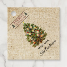 Balises Favoris d'arbre de Noël Vintage