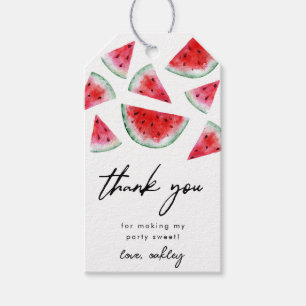 Étiquettes-cadeau Balises Favoris de Little Sweetie Watermelon Party