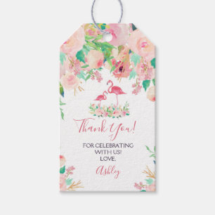 Étiquettes-cadeau Balises Flamant rose Favoriser