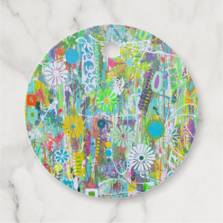 Étiquettes Cadeau Balises Flower Power Favor