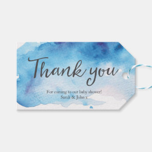 Étiquettes-cadeau Balises Merci   Balises de préférence   Aquarelle 