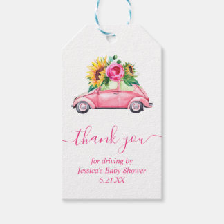 Étiquettes-cadeau Balises Personnalisées Drive By Baby shower Favori