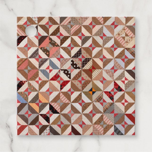 Étiquettes Cadeau Balises préférées pour Motif de Patchwork Spool an (Devant)