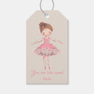 Étiquettes-cadeau Ballerina Danse fête d'anniversaire