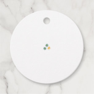 Étiquettes Cadeau Banane jaune, bleu foncé vert, décoratif
