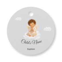 Baptism Sticker for Boy with Angel | Personalized