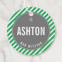 BAR MITZVAH simple moderne nfl vert noir
