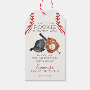 Étiquettes-cadeau Baseball Little Rookie Home Run Baby shower Favori