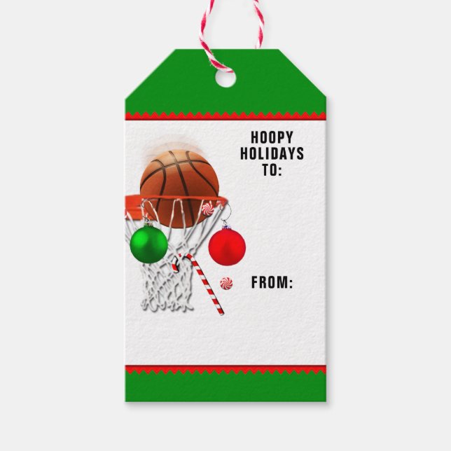 Étiquettes-cadeau Basket-ball (Devant)