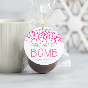 Étiquettes Cadeau Bath Bomb Baby shower Favoriser balise