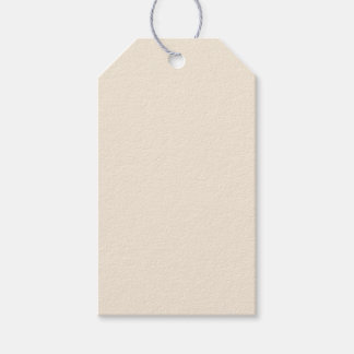 Étiquettes-cadeau Bbeige clair blanc et solide