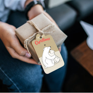 Étiquettes-cadeau Bear Polar Love Christmas Gift Tags