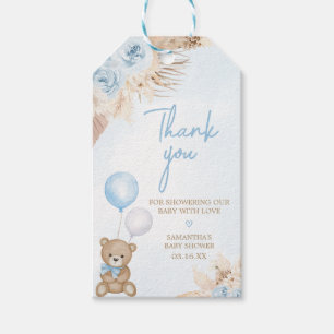 Étiquettes-cadeau Bearly Wait Blue Bear Baby shower Favoriser les ét