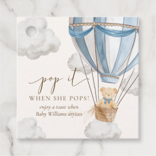 Étiquettes Cadeau Bearly Wait Teddy Oear Pop It When She Pops