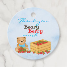 Beary Berry Cute Blue Boy Strawberry Cub Anniversa