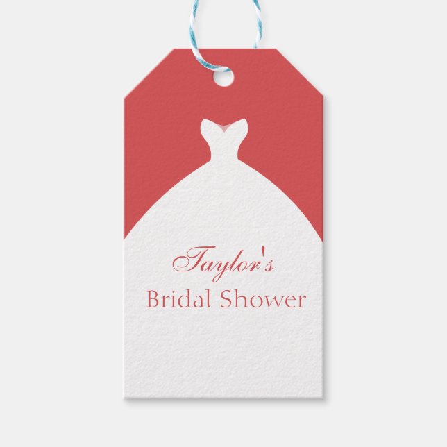 Étiquettes-cadeau Beau Mariage Gown Custom (Devant)